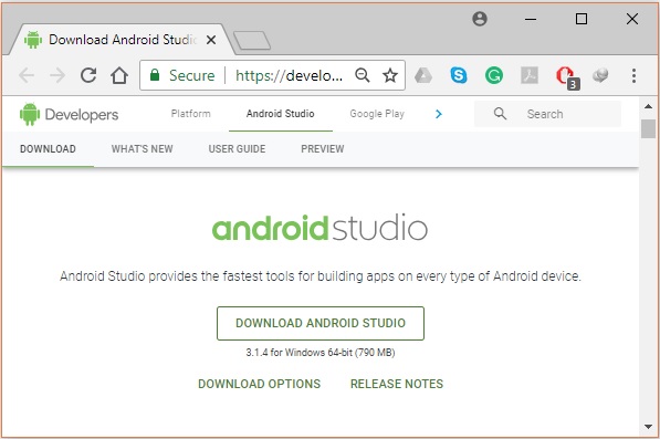 Android Studio Development Environment
